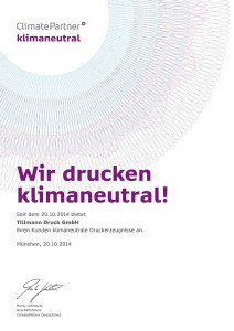 ClimatePartner Urkunde
